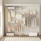 4-8 FT Wall Closet Storage System with Adjustable Shelves and Rods